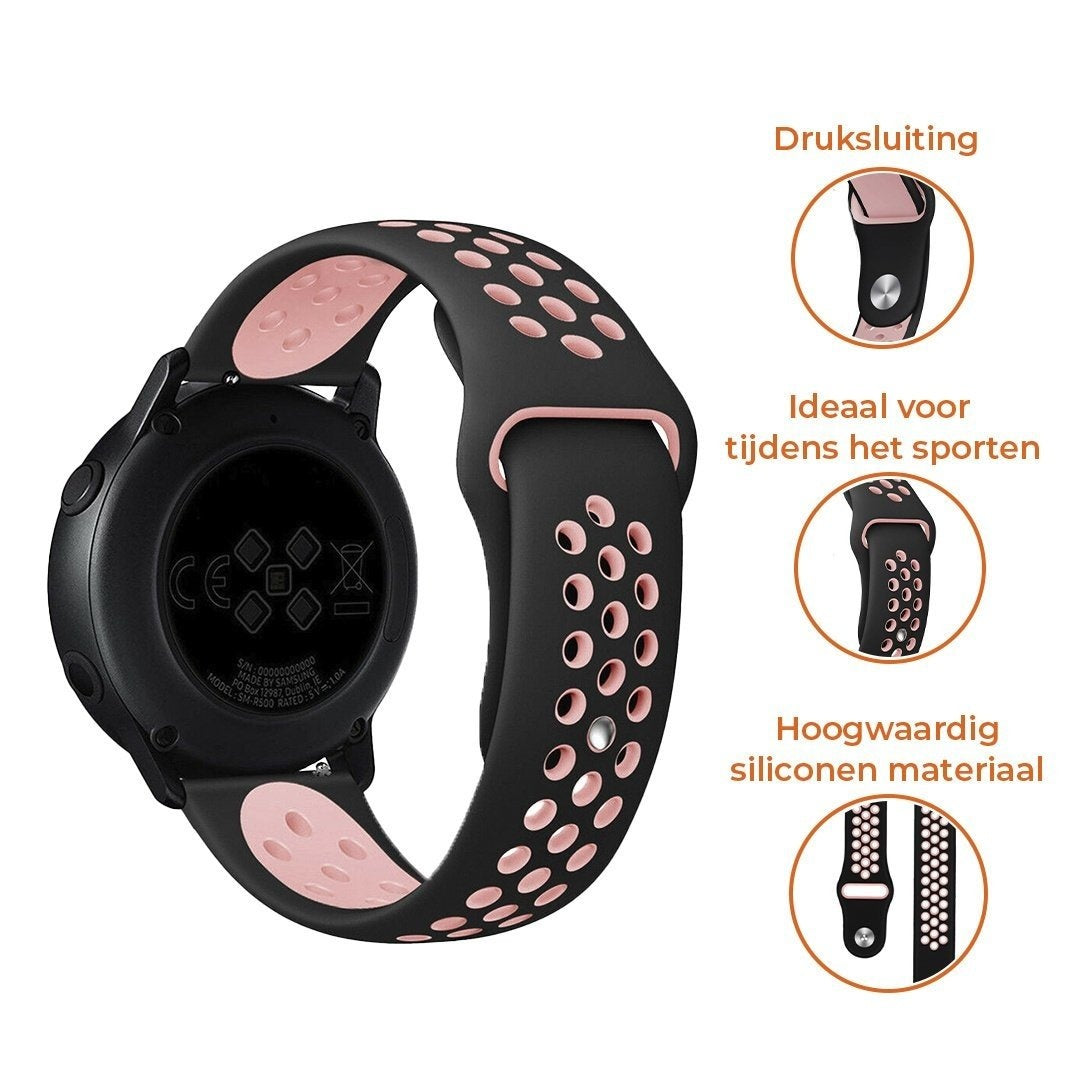 Suunto 9 Peak Pro Sport Strap (Black/Pink)