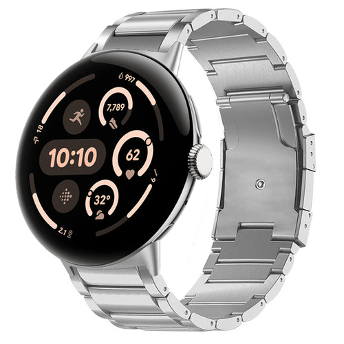Google Pixel Watch 4 - 45mm Titanium Strap (Silver)