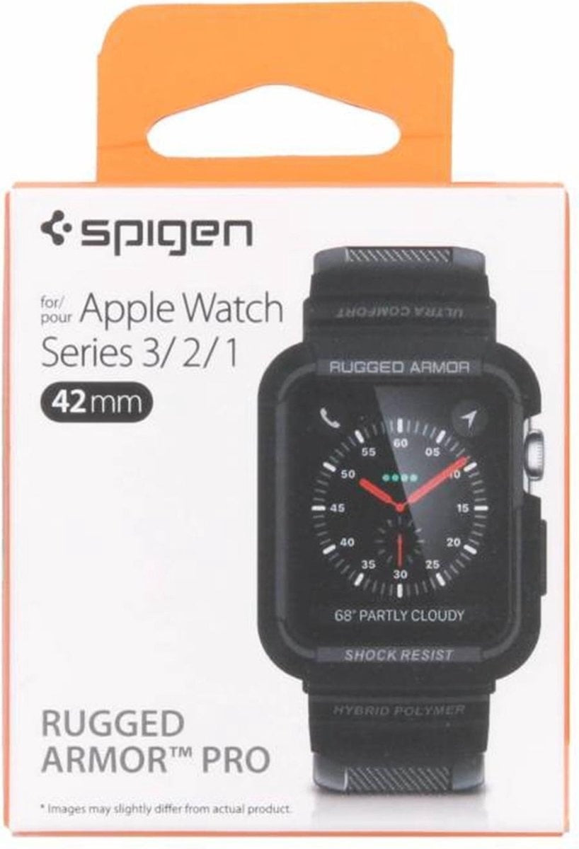 Spigen Correa Apple Watch Rugged Armor Pro (negro)