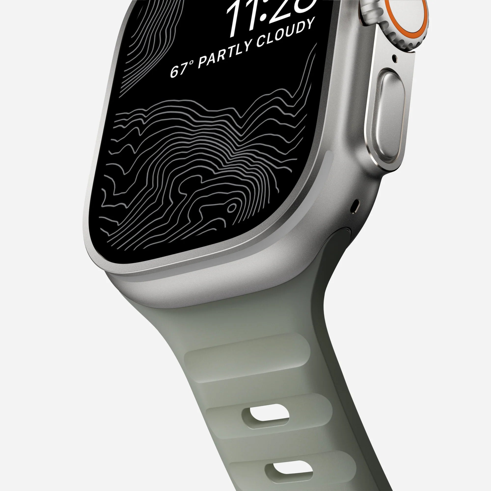 Nomad Sport Apple Watch Silikonarmband (Coastal Rock)