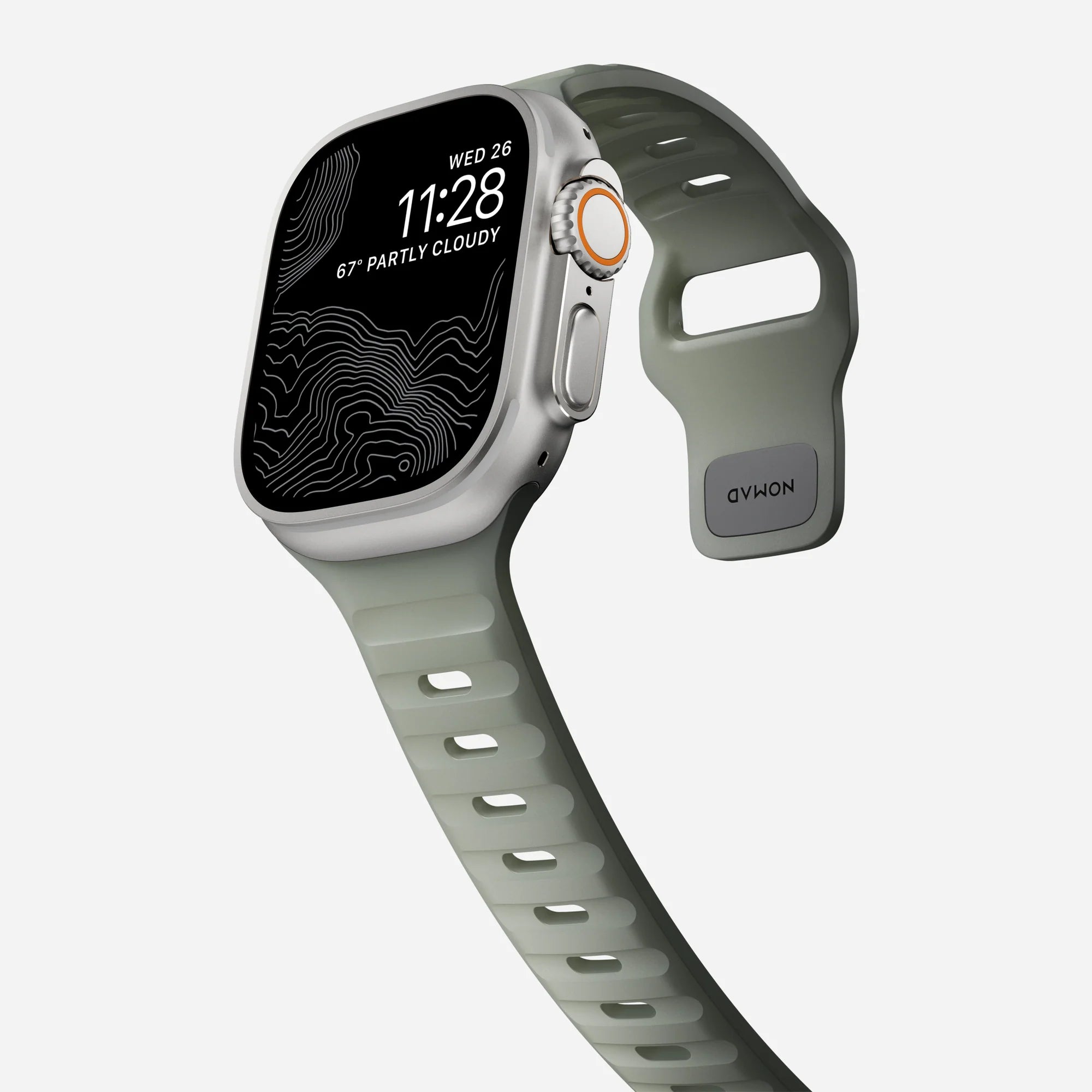 Nomad Sport Apple Watch Silikonarmband (Coastal Rock)