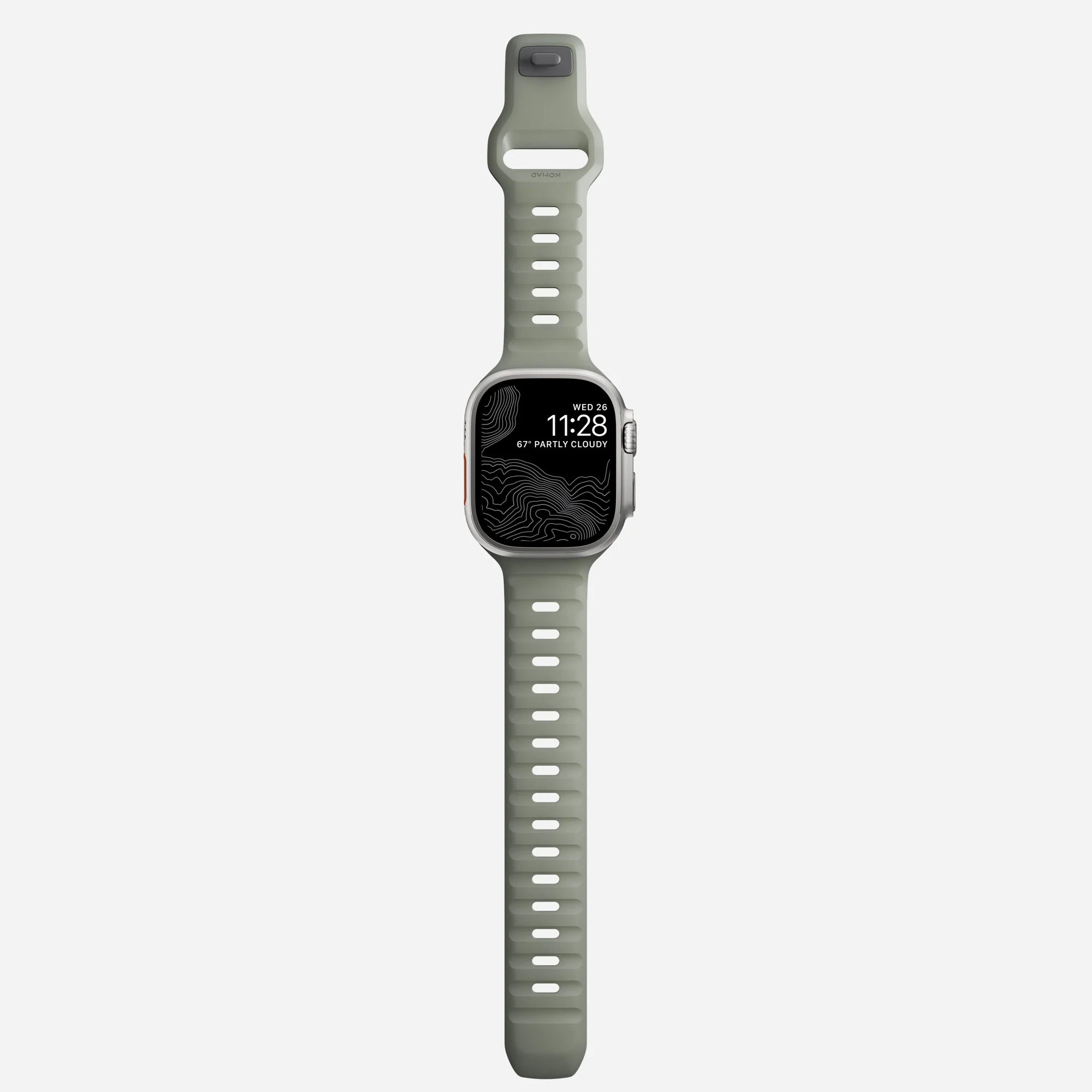 Nomad Sport Apple Watch Silikonarmband (Coastal Rock)