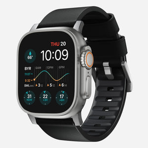 Nomad Bracelet hibrida Apple Watch Active Pro (noir/argenté)