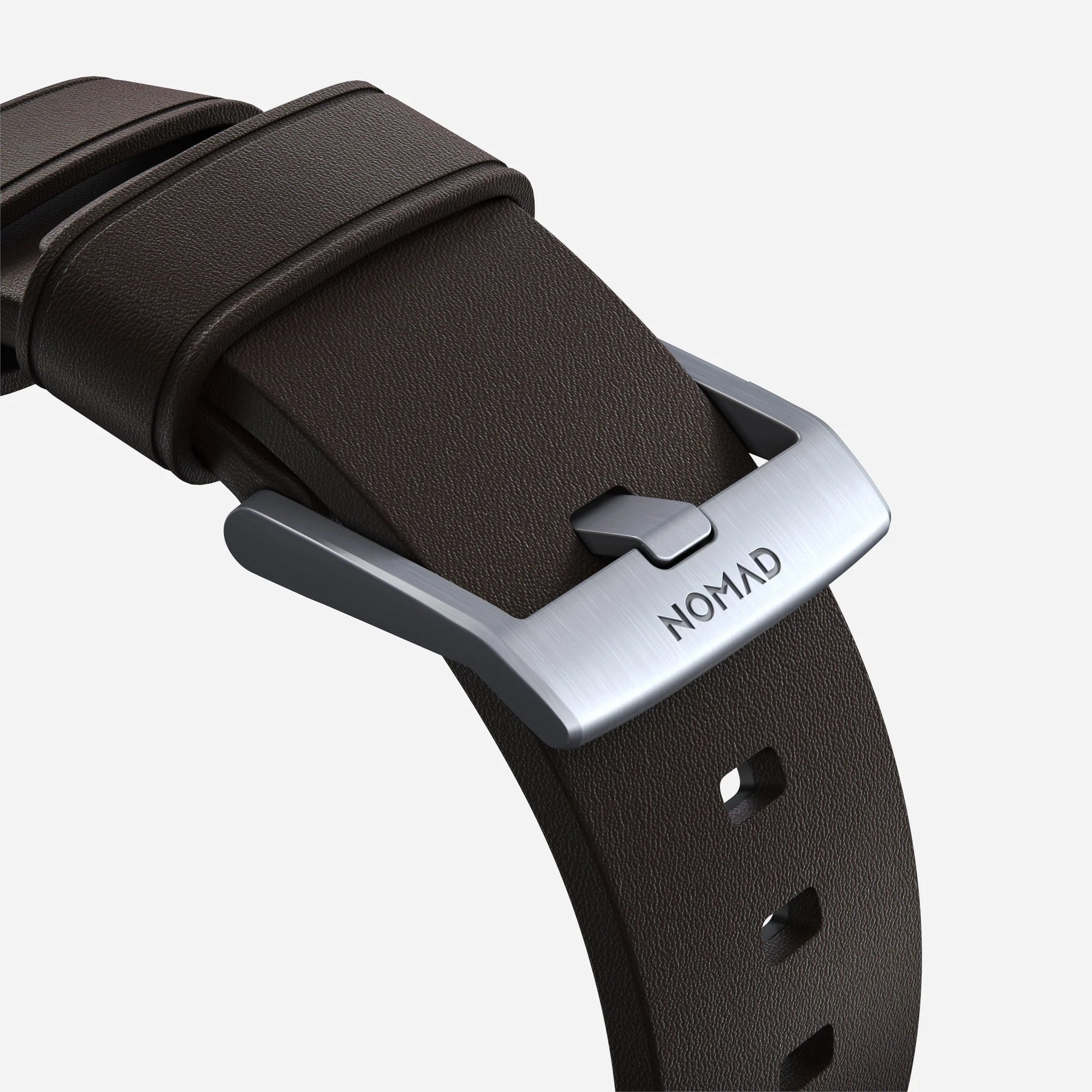 Nomad Active Pro Apple Watch Hybrid-Armband (Braun/Silber)
