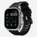Nomad Bracelet de silicone résistant Apple Watch (noir/argenté)