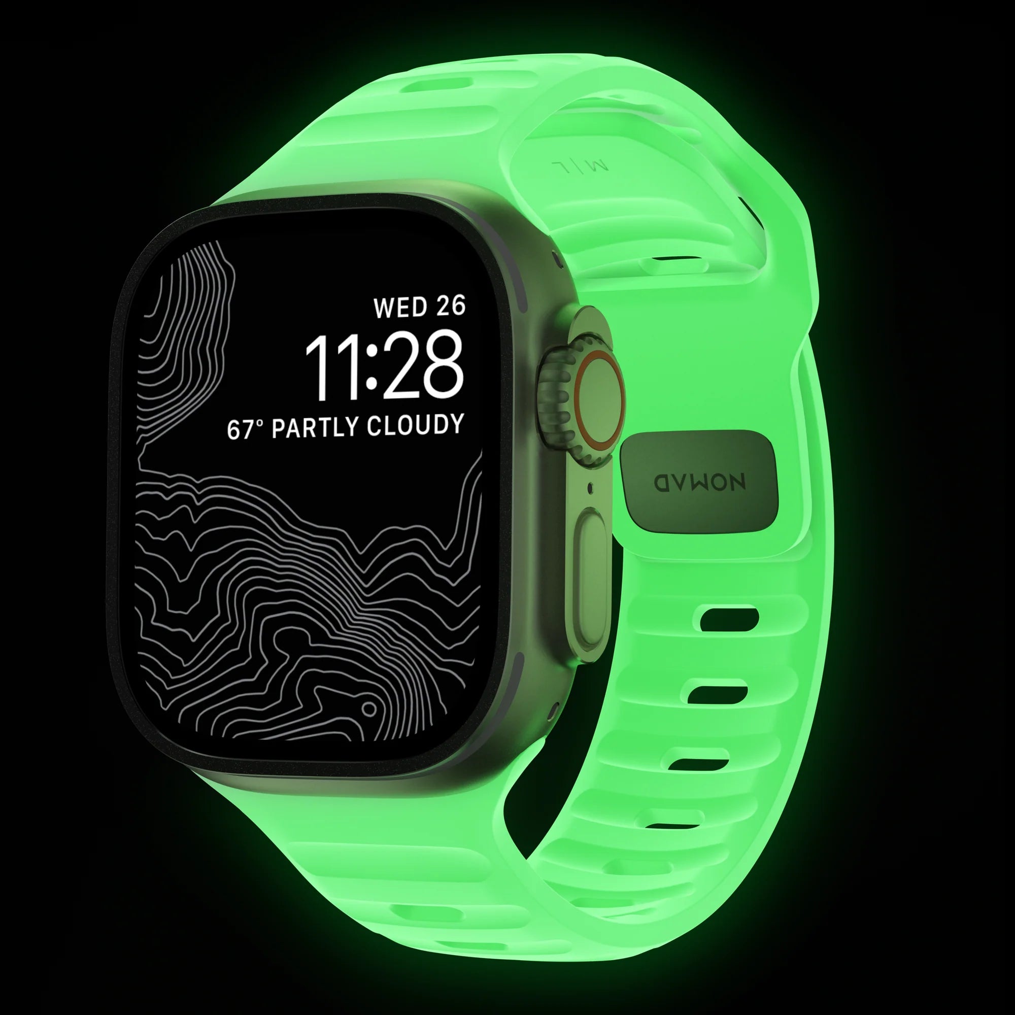 Nomad Sport Apple Watch Silikonarmband (Glow 2.0)
