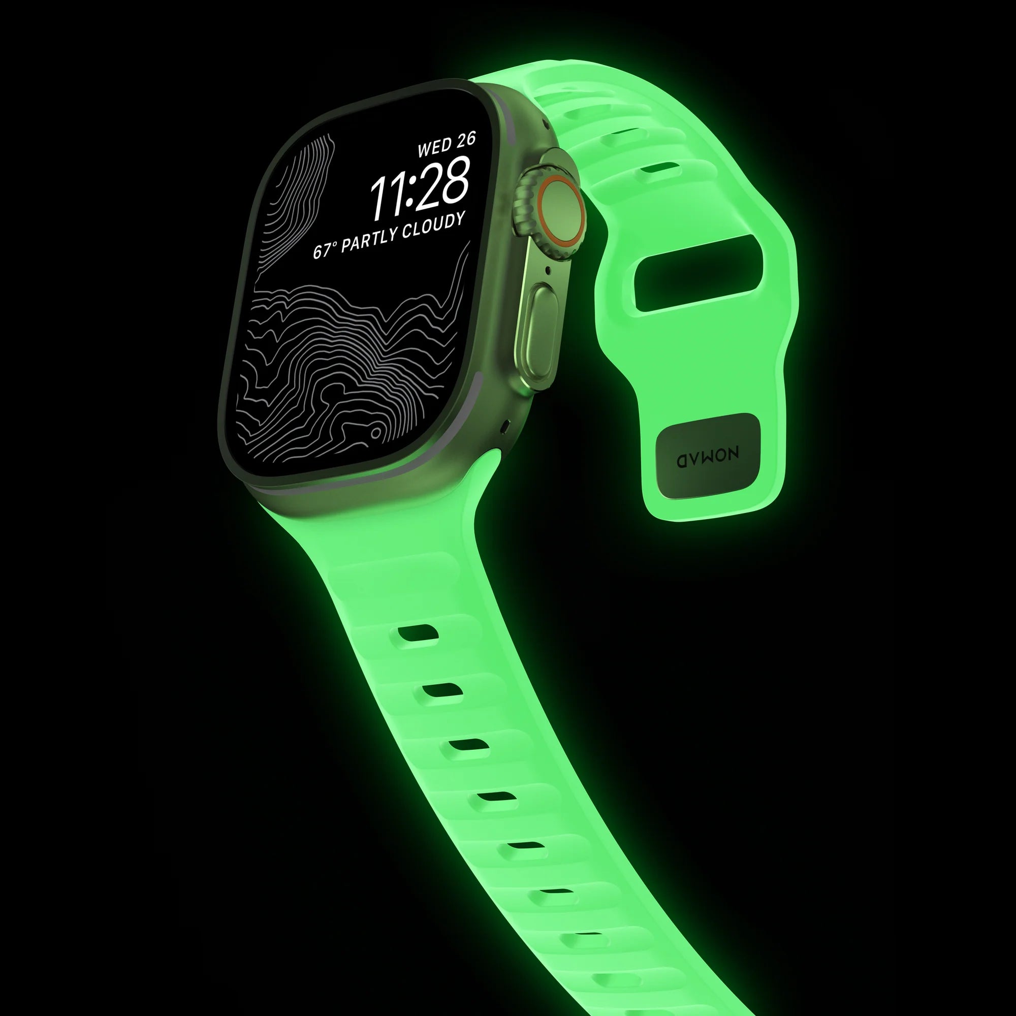 Nomad Sport Apple Watch Silikonarmband (Glow 2.0)