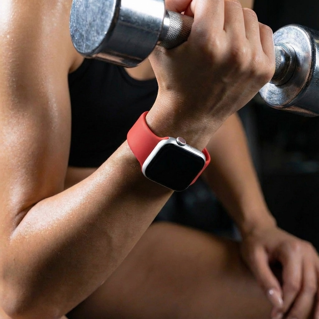 Correa silicona Apple Watch (roja)