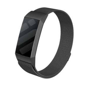 Fitbit Charge 3 Milanese Strap (Black)