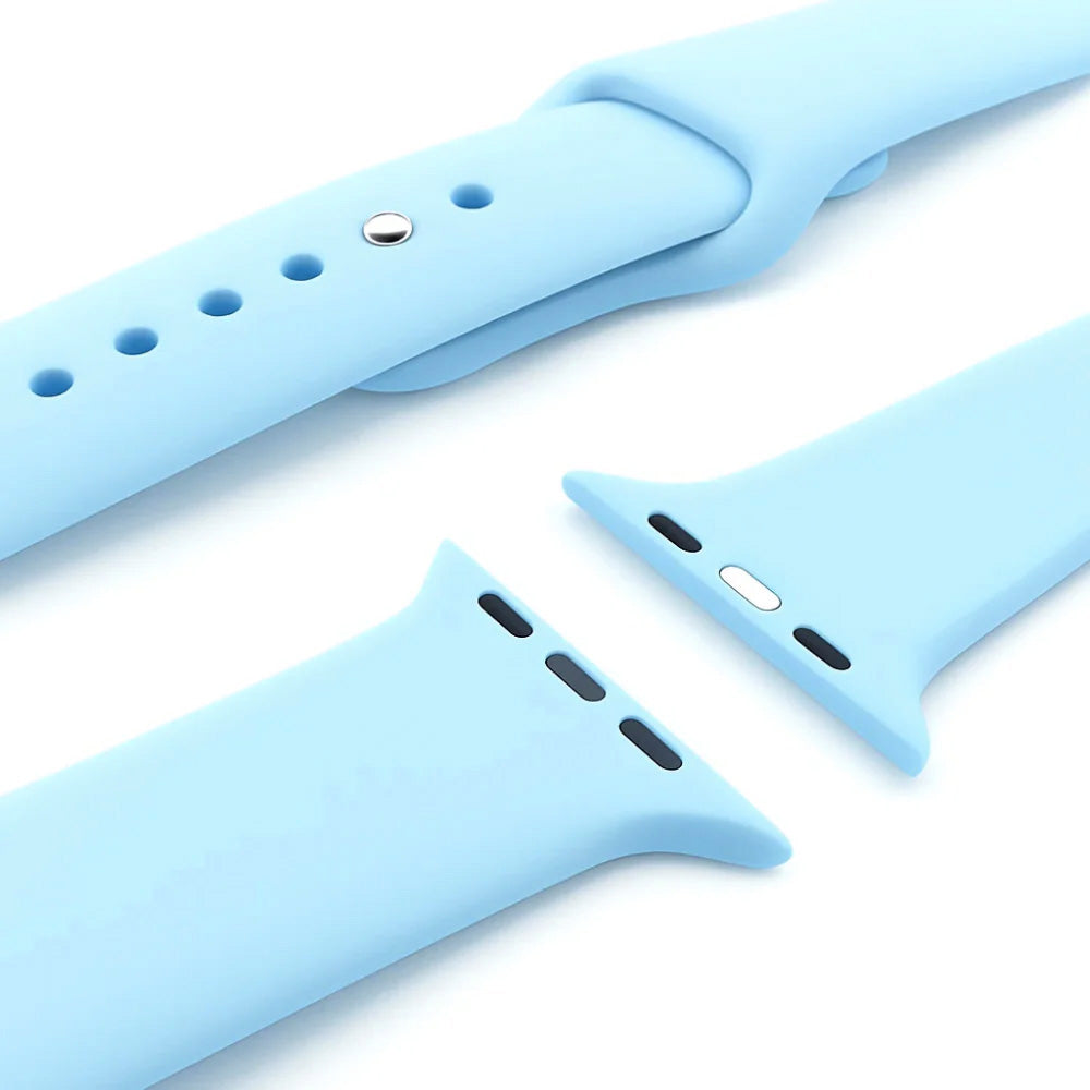 Correa silicona Apple Watch (azul agua)