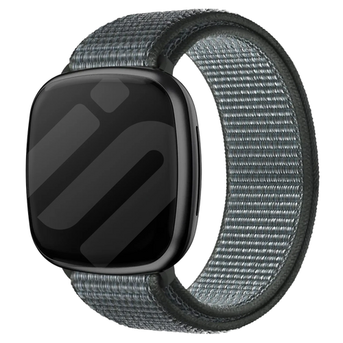 Correa nylon Fitbit Sense (gris- verde)
