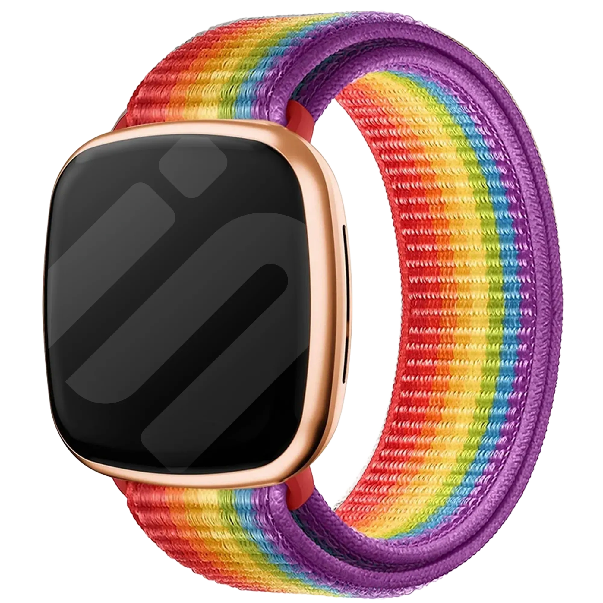 Correa nylon Fitbit Sense (arcoíris)