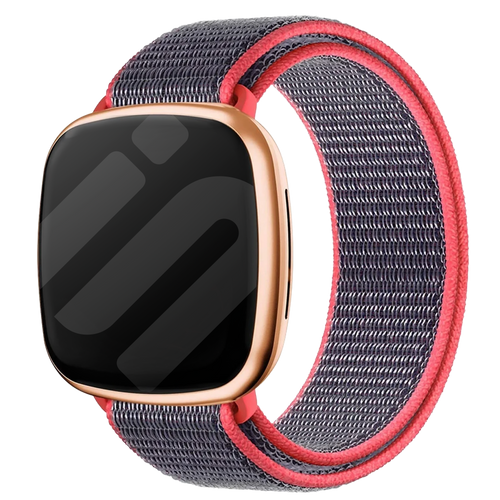 Fitbit Versa 3 nylon bandje (bright powder)