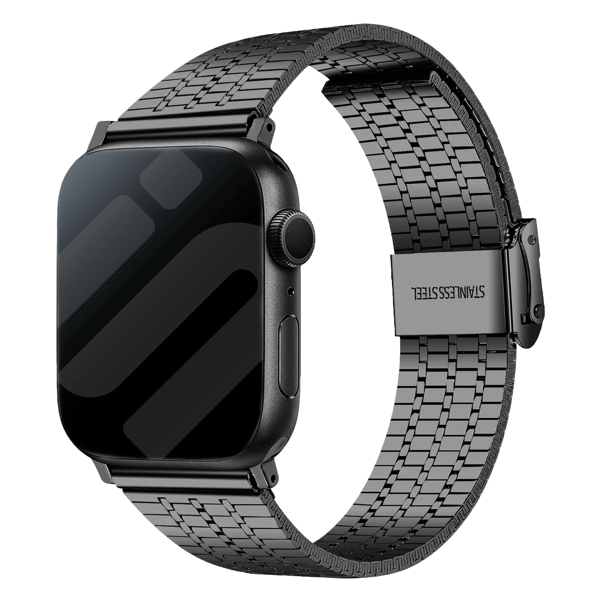 Apple Watch roestvrij stalen band (zwart)