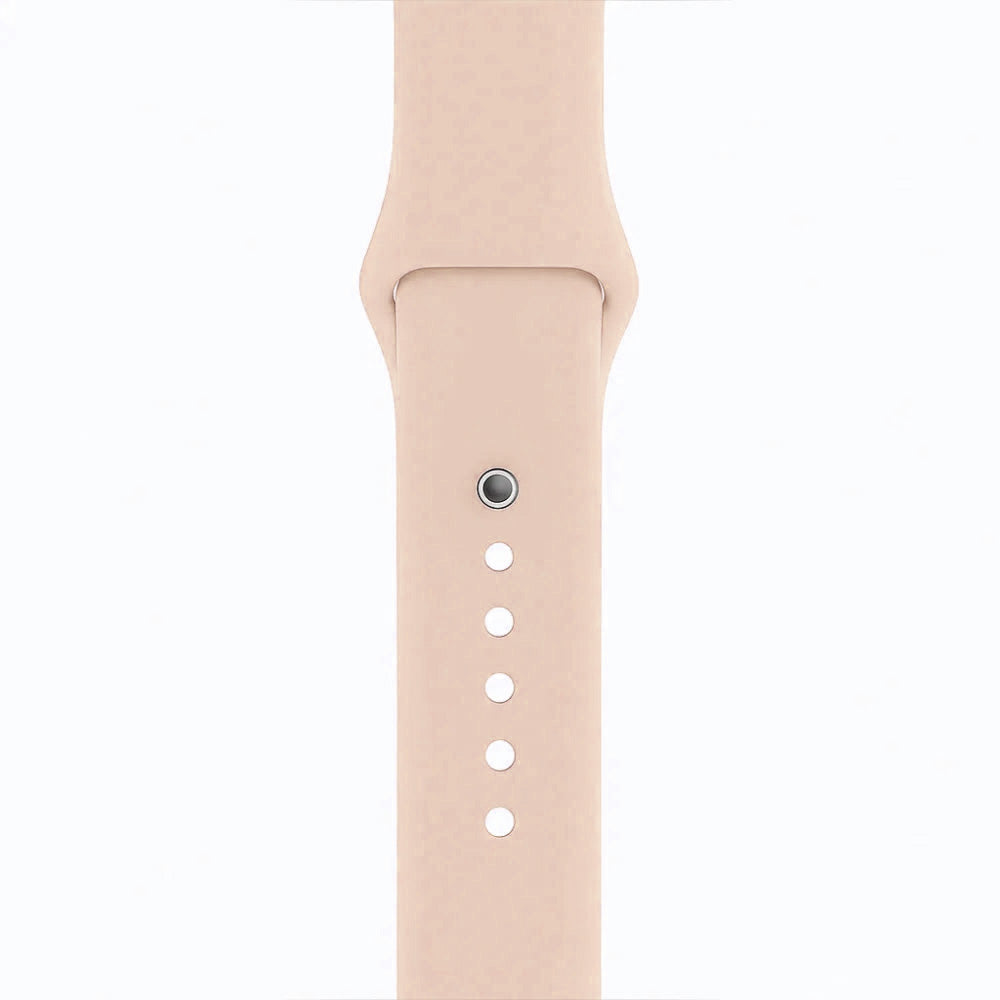 Correa de silicona Apple Watch (rosa suave)