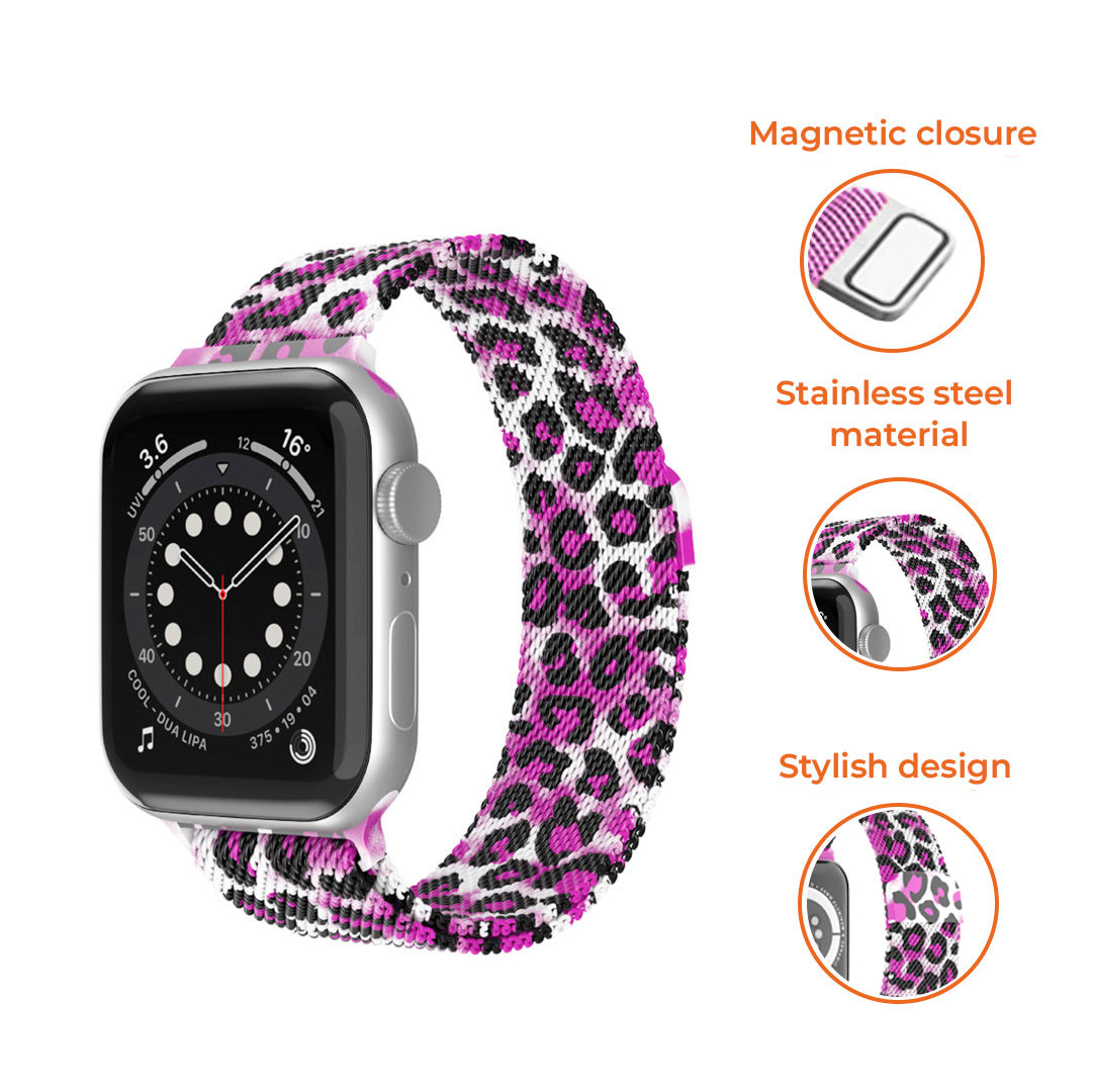 8720626999886_Apple Watch_Milanees_Luipaard paars_kenmerk_EN