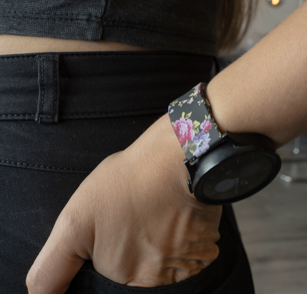 Pink Flower Amazfit GTR Mini Armband