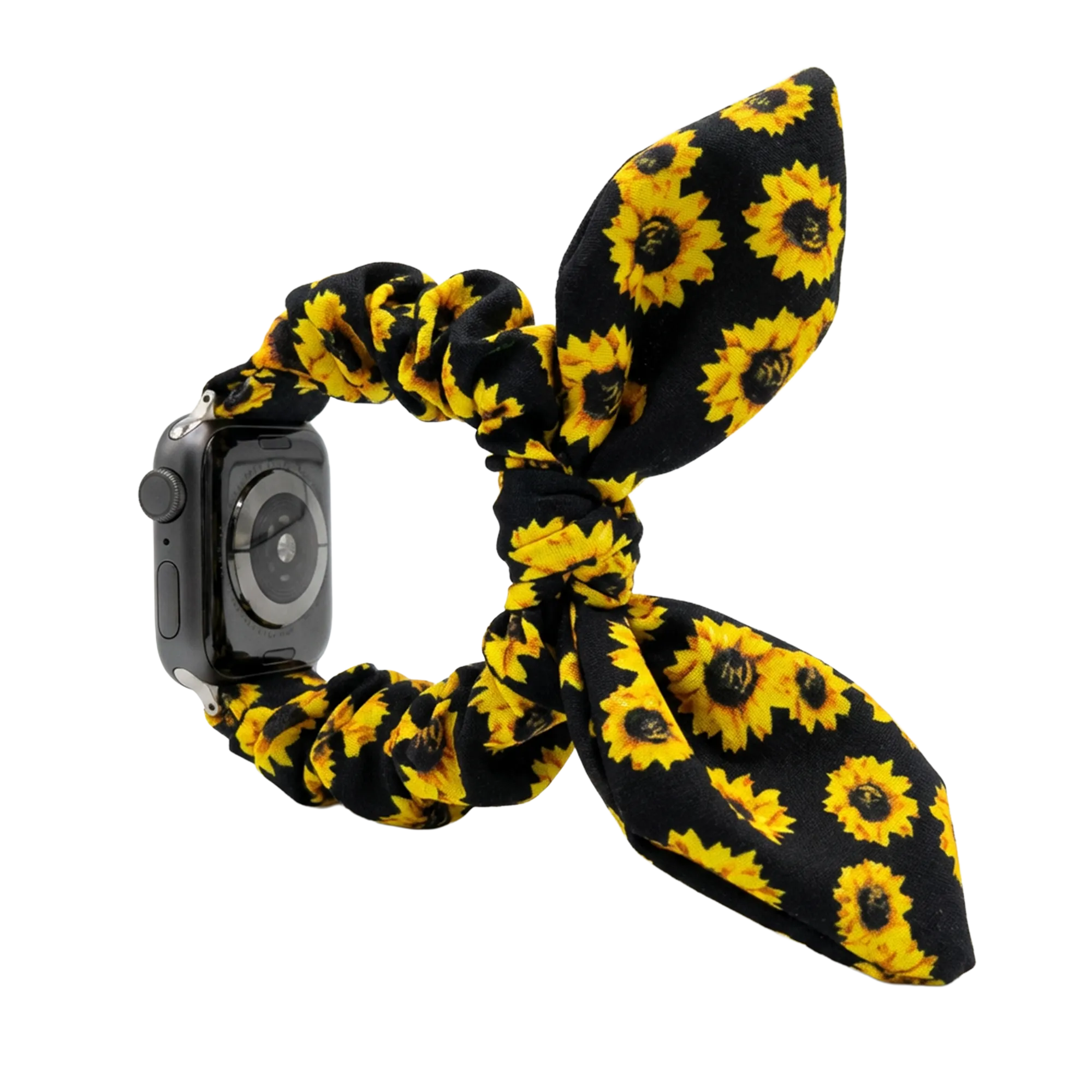 Apple Watch Scrunchie Butterfly bandje (zonnebloemen)