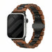 Apple Watch Ultra houten bandje (roodbruin/zwart)