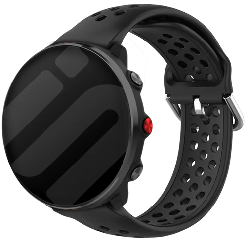 Polar Vantage M siliconen bandje met gaatjes (zwart) 