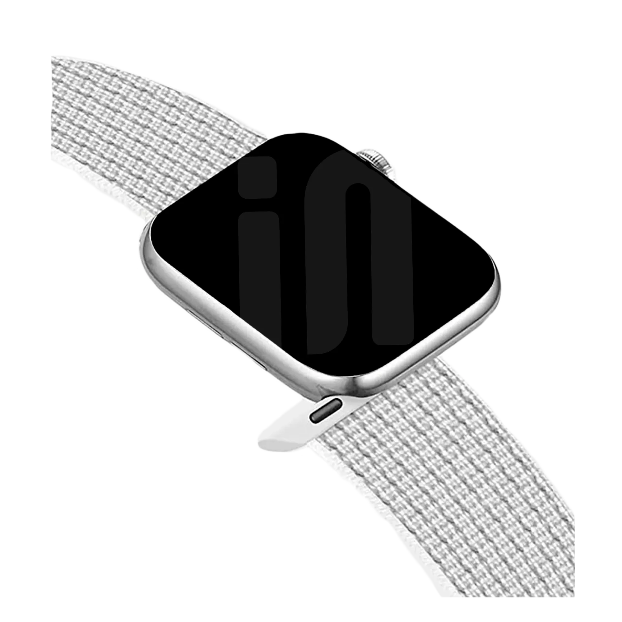 Apple Watch nylon loop bandje (wit)