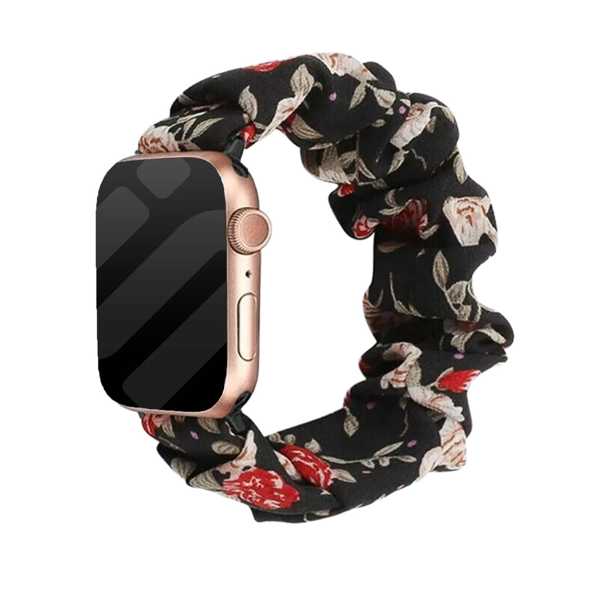Apple Watch Scrunchie bandje (bloemen)