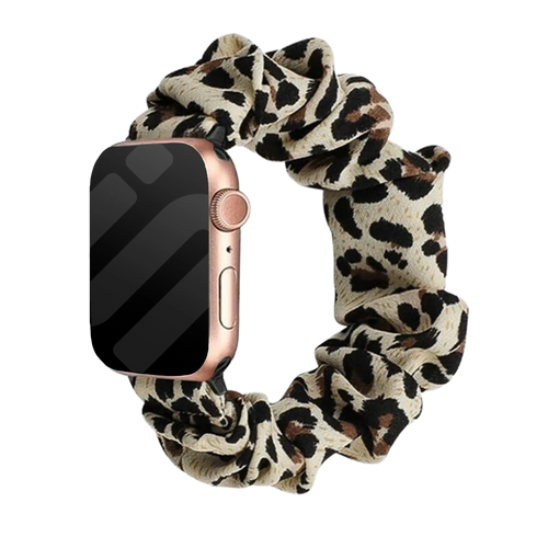 Bracelet chouchou Apple Watch (léopard)