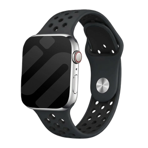 Bracelet sport Apple Watch (gris foncé / noir)