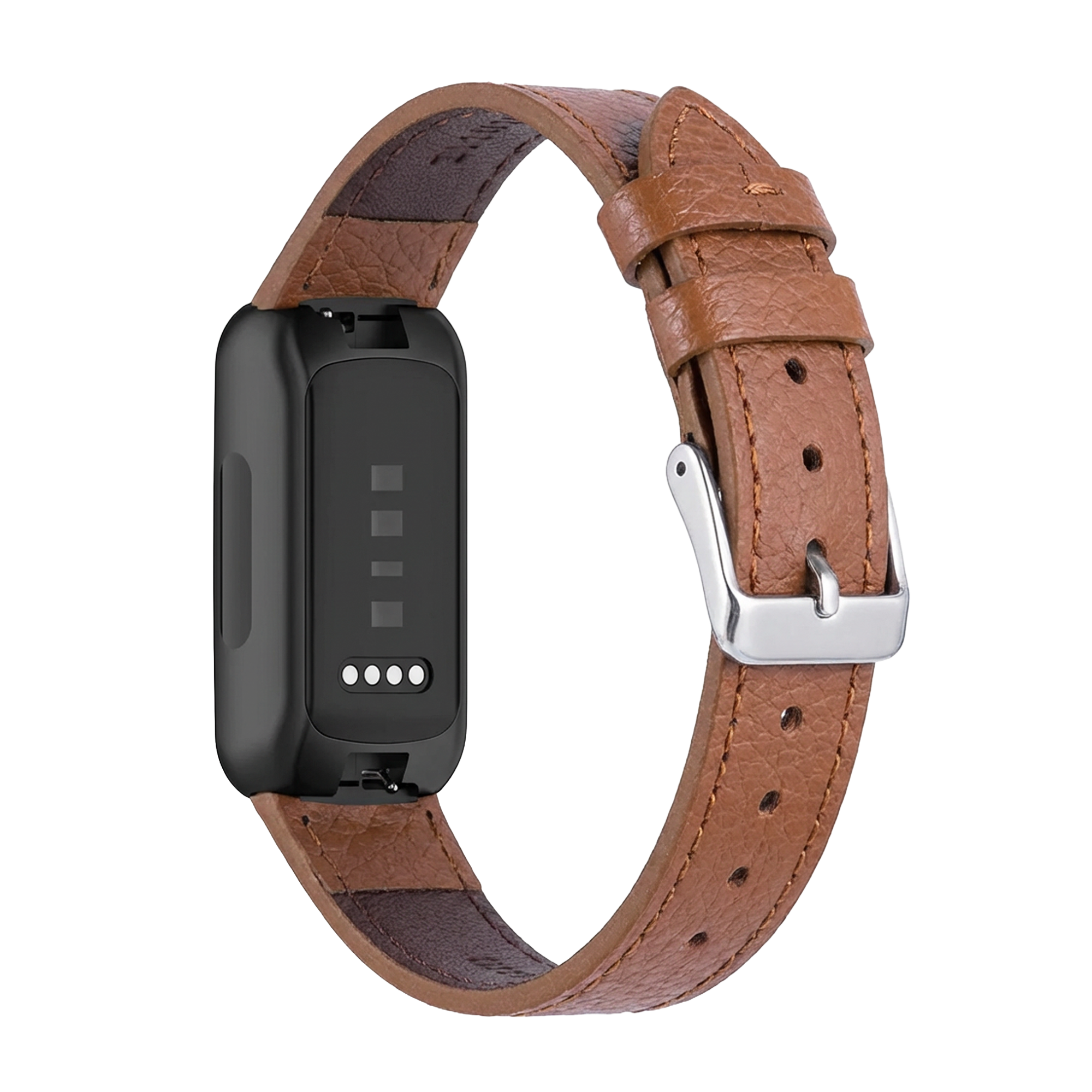 Fitbit Inspire 3 leren bandje (bruin)