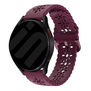 Amazfit Active Gemustertes Silikonarmband (Weinrot)