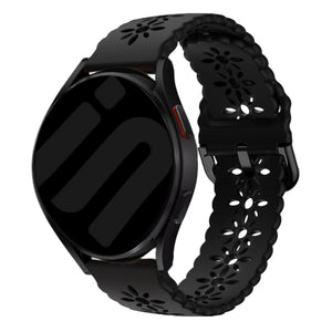 Bracelet de silicone avec relief Amazfit Bip U (Pro) (noir)