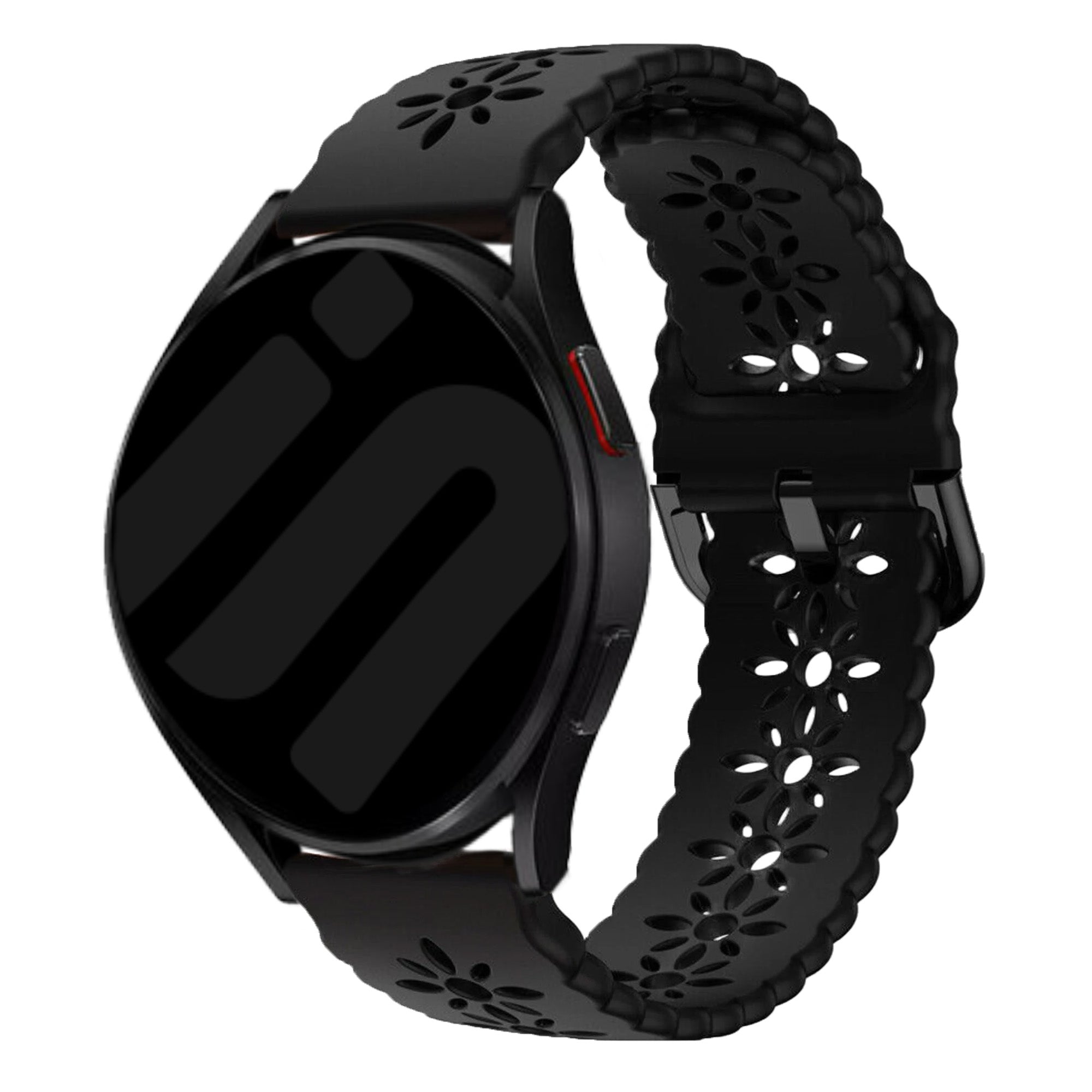 Withings Steel HR Sport Patterned Silicone Strap (Black)
