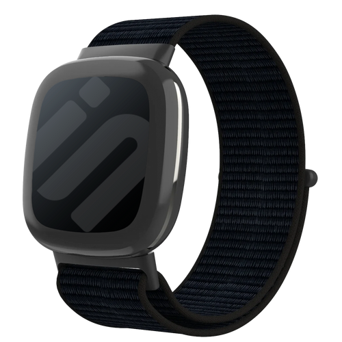 Fitbit Versa 4 Nylon Strap (Black)