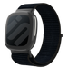 Fitbit Versa 4 nylon bandje (zwart)