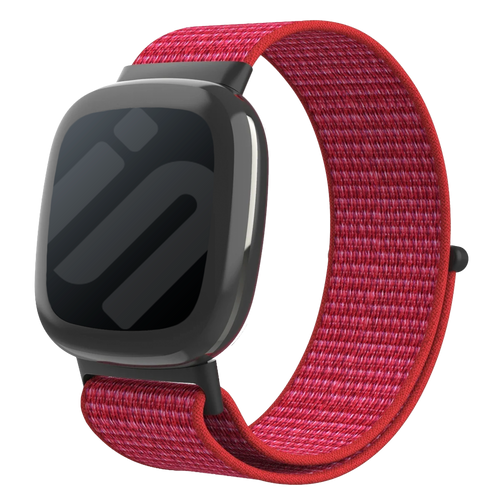 Fitbit Versa 4 Nylonarmband (Rot)