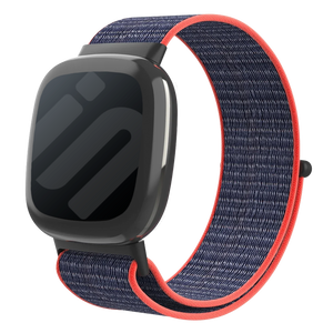 Fitbit Sense 2 Nylon Strap (Pink/Indigo)