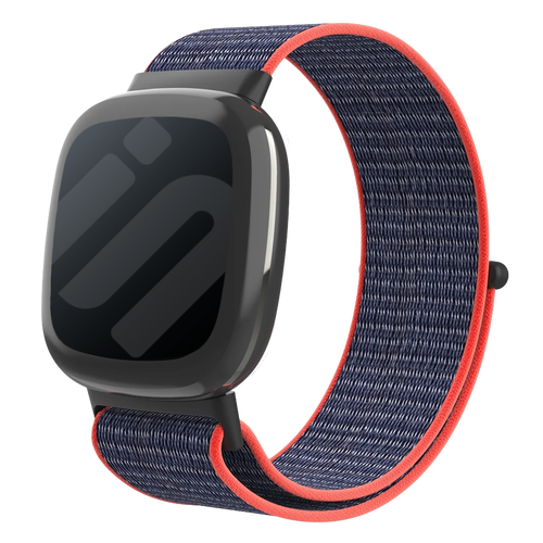 Bracelet nylon Fitbit Versa 4 (rose/indigo)