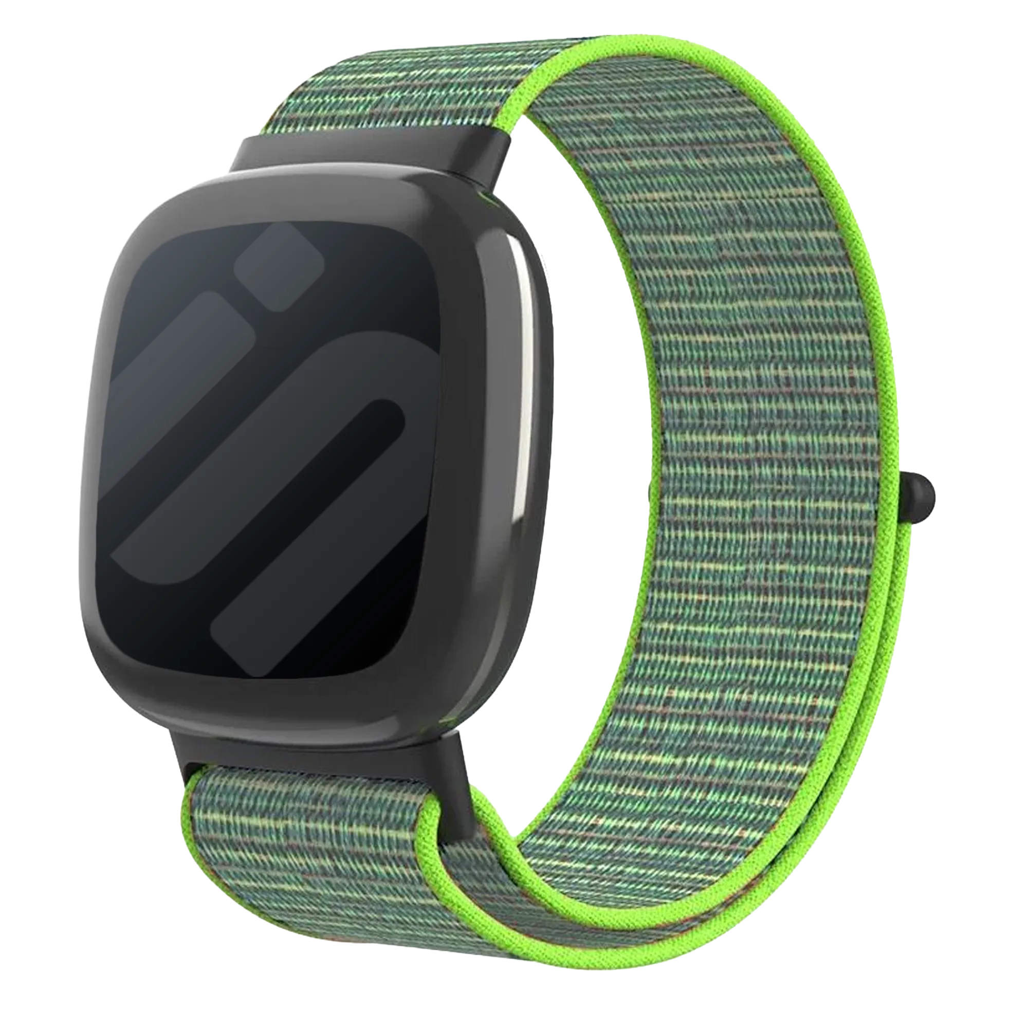 Fitbit Sense 2 nylon bandje (lime)