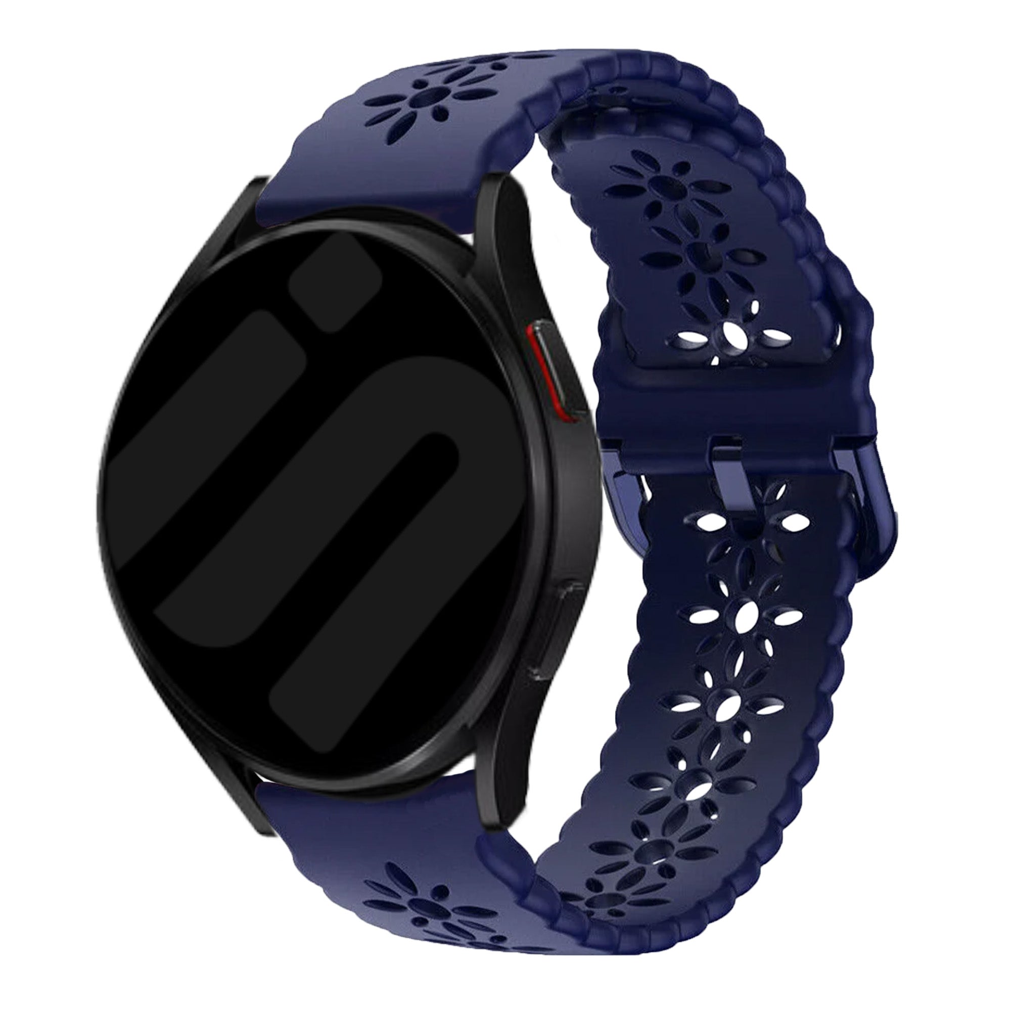 Amazfit Bip U (Pro) Patterned Silicone Strap (Dark Blue)