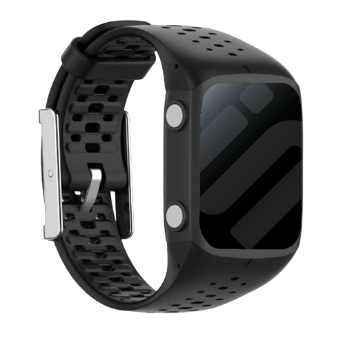 Polar M400 / M430 siliconen bandje (zwart)