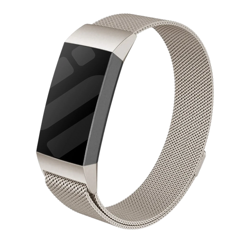 Correa milanesa Fitbit Charge 4 (blanco estrella)
