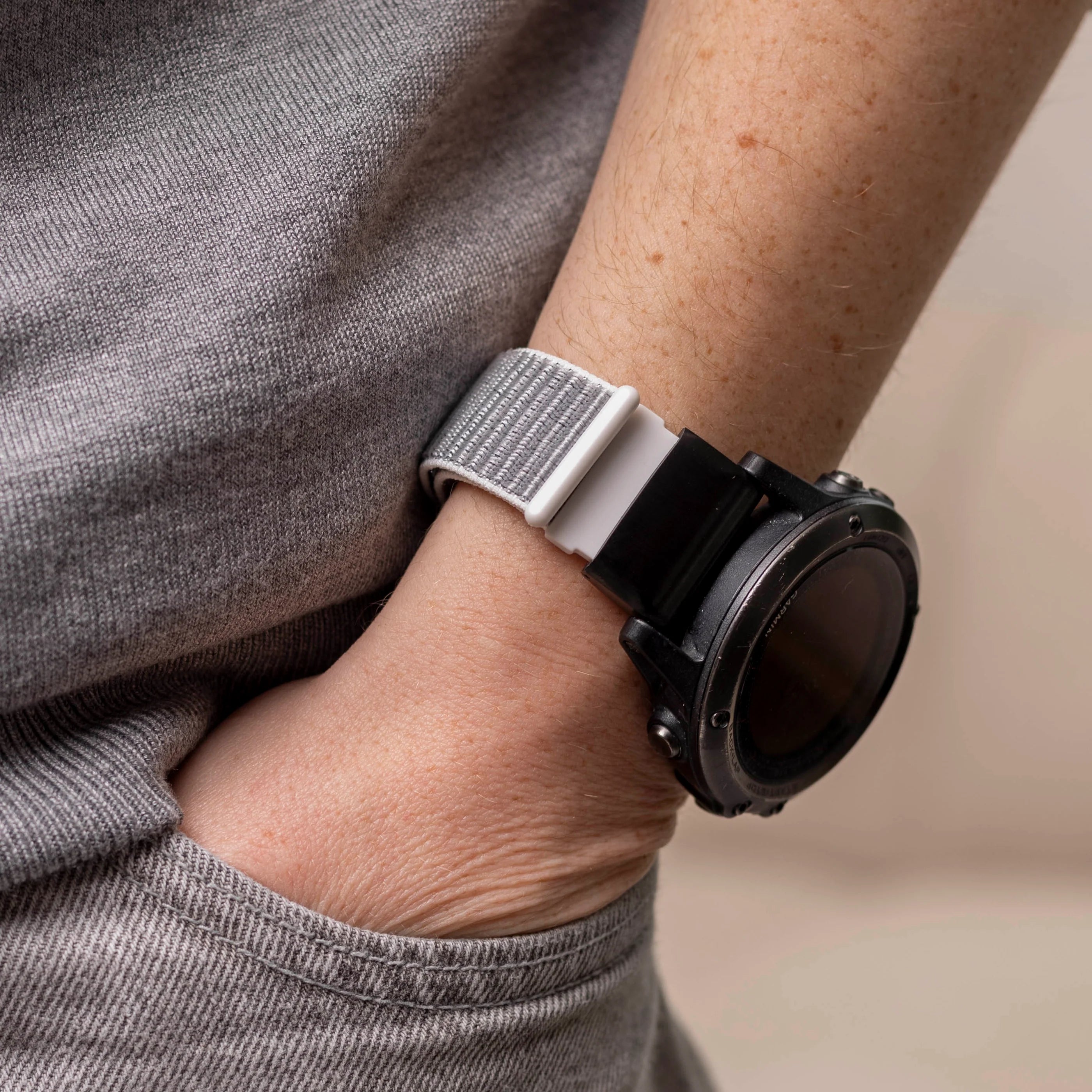 Bracelet nylon Garmin Fenix 8 - 47mm (coquillage)