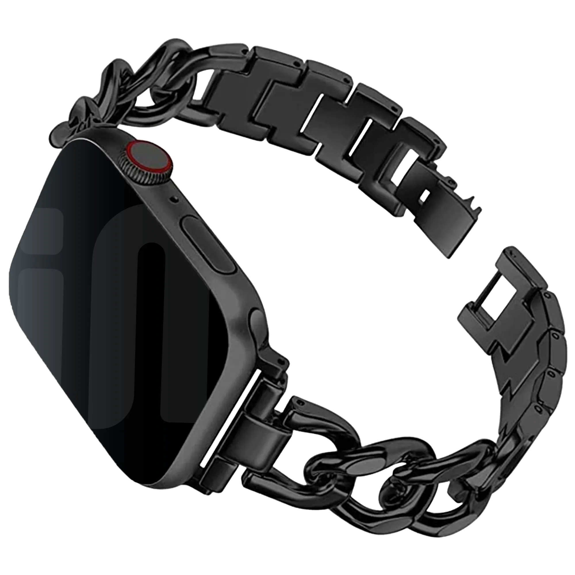 Apple Watch steel chain band (zwart)