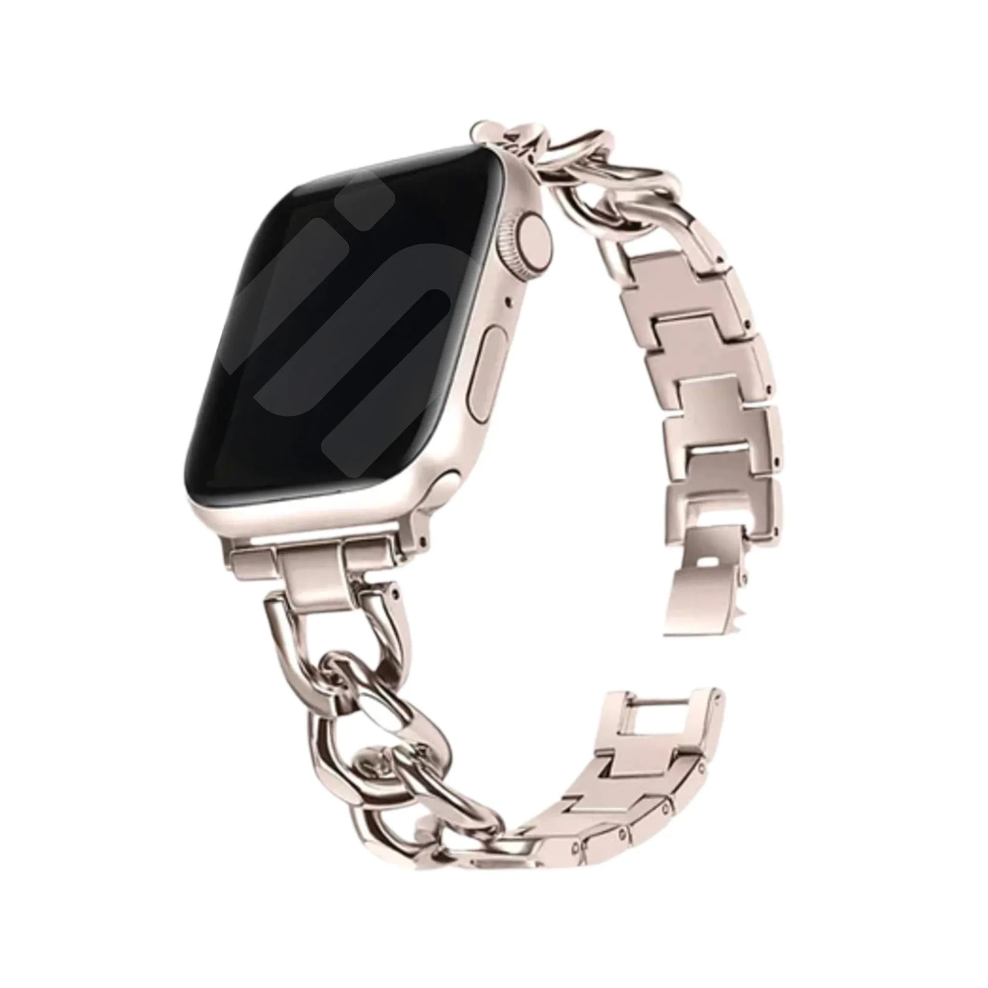 Correa cadena de acero Apple Watch (blanco estrella)