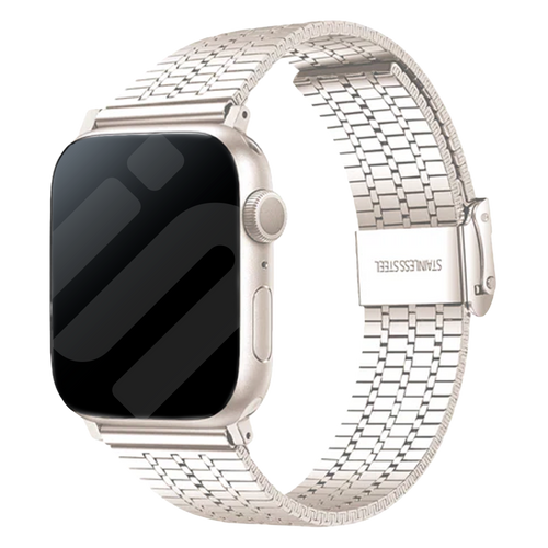 Bracelet acier inoxydable Apple Watch (lumière stellaire)