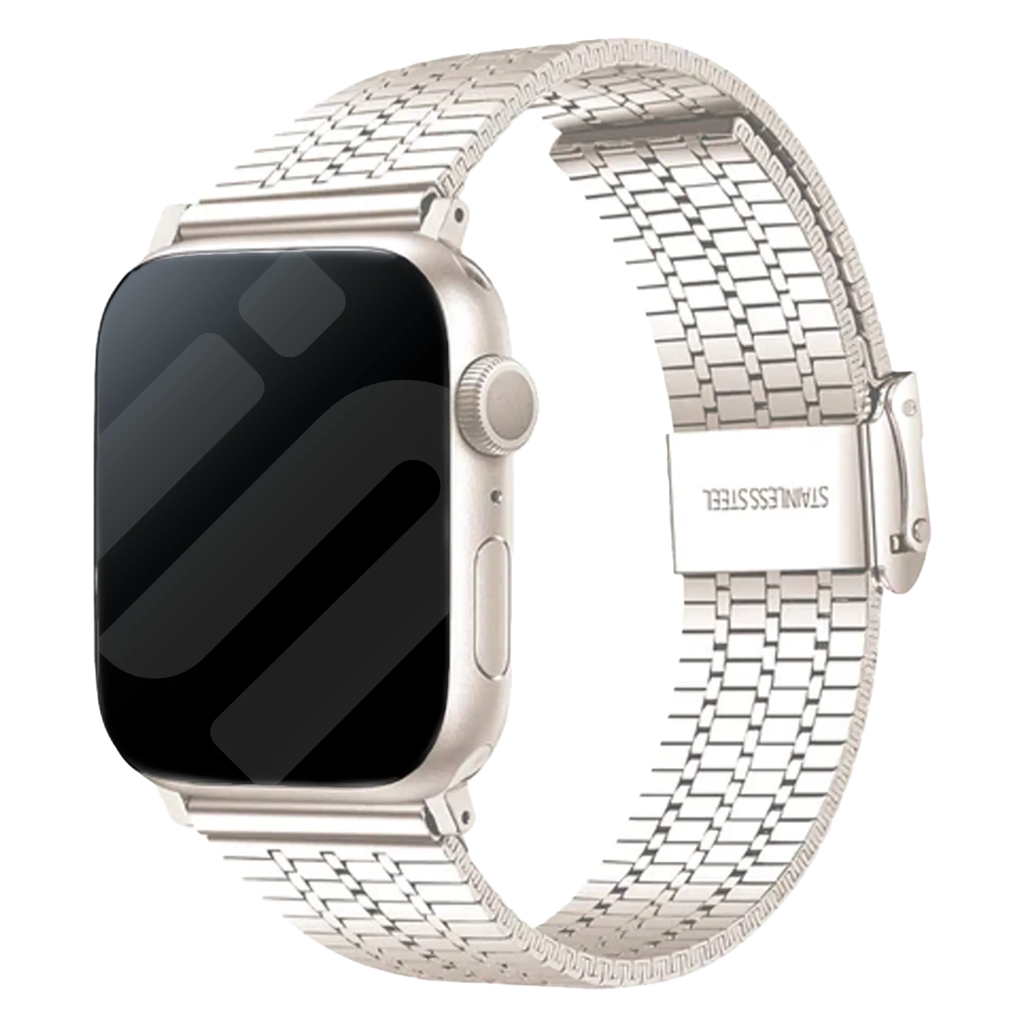 Apple Watch roestvrij stalen band (sterrenlicht)