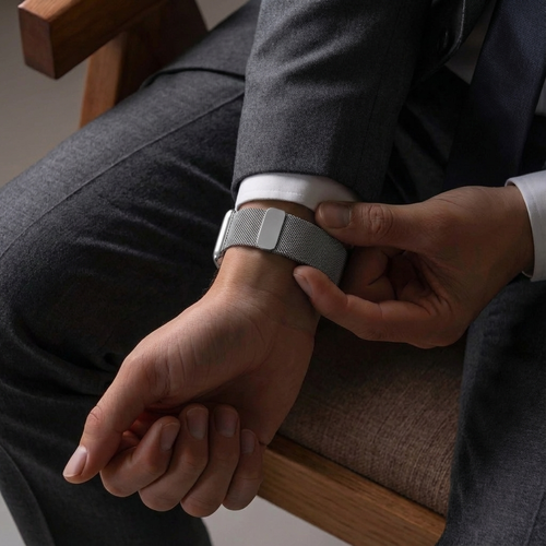 Bandz Correa loop milanesa Apple Watch (plata)