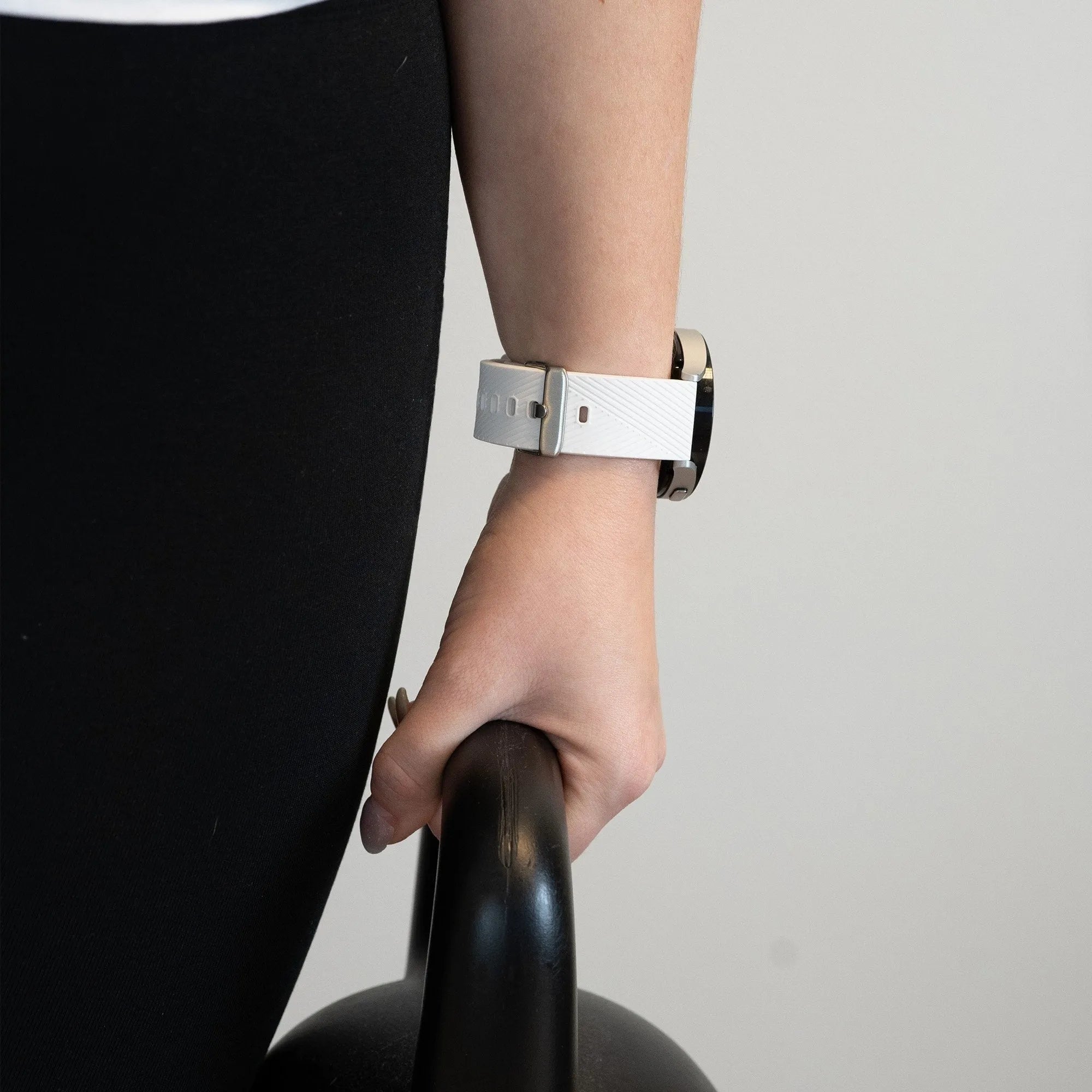 Bandz Bracelet silicone "Deluxe" Polar Pacer (blanc)