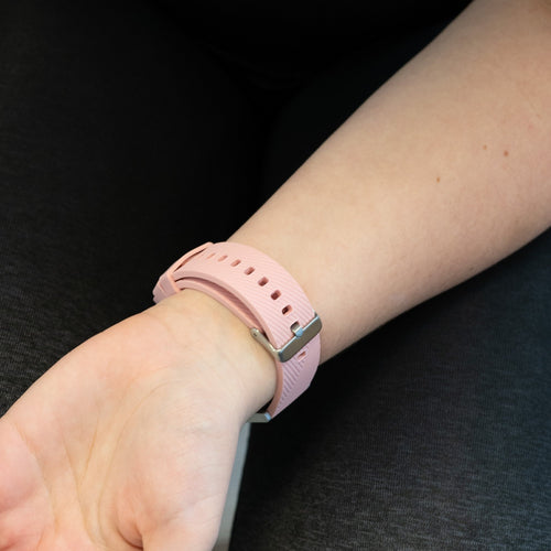 Bandz Oppo Watch X Silicone Strap 'Deluxe' (Pink)