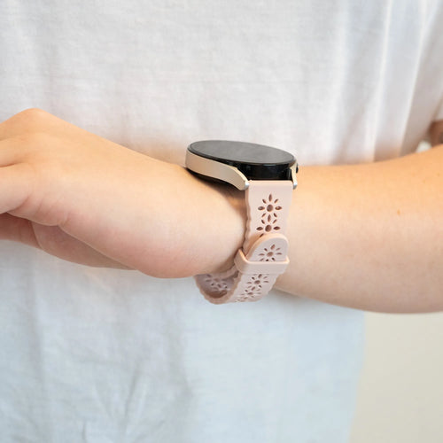 Bandz Levowatch Tiny Patterned Silicone Strap (Pink)